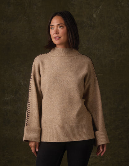 Craft Stitch Sweater in Teak