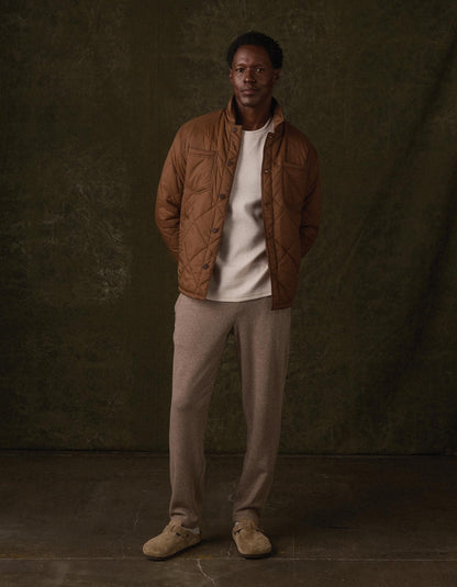 Fleece Puremeso Joggers in Dark Taupe