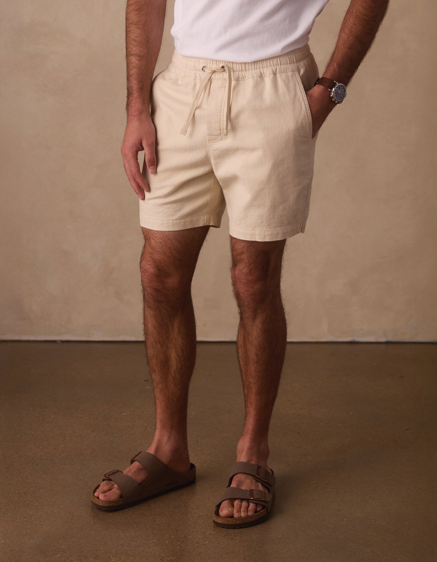 Texstretch Summer Short in Light Khaki – The Normal Brand