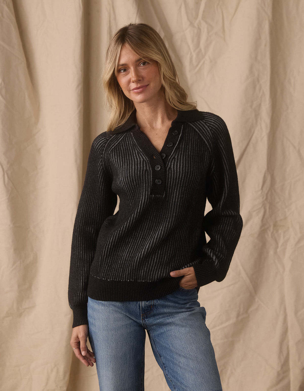 Diana Sweater  in Charcoal/Grey