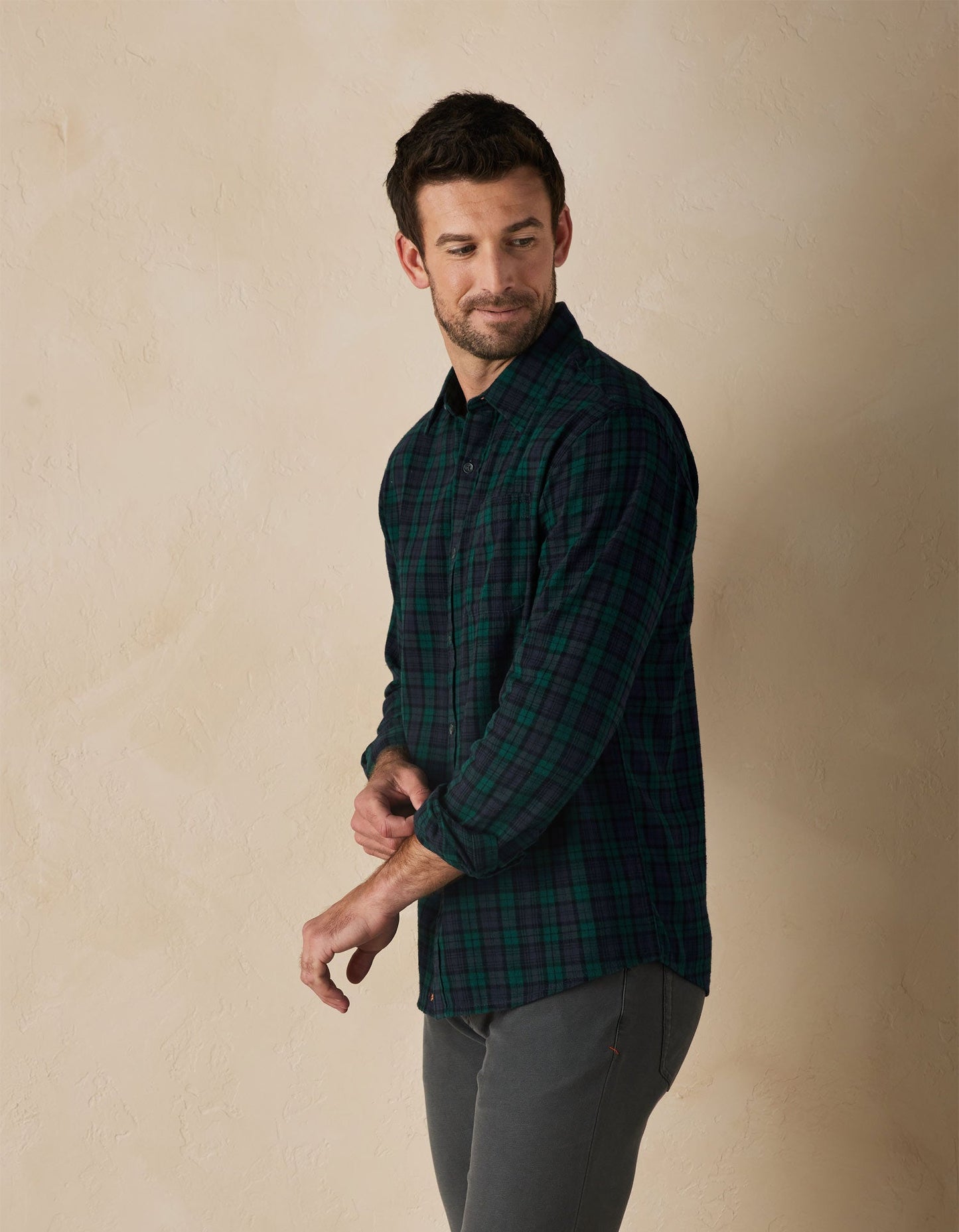 Nikko Button Up Shirt in Alpine Plaid