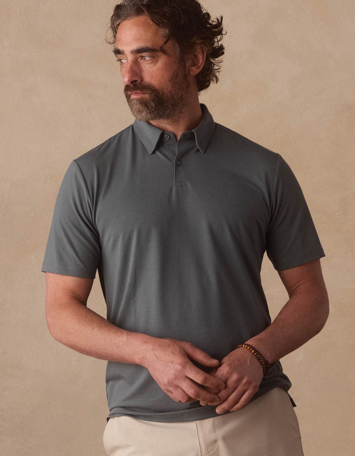 LuxeJersey Polo in Mediterranean Green – The Normal Brand
