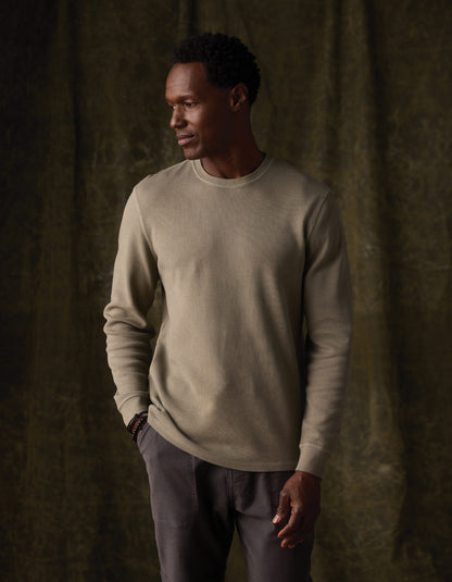 Vintage Thermal Crew in Moss