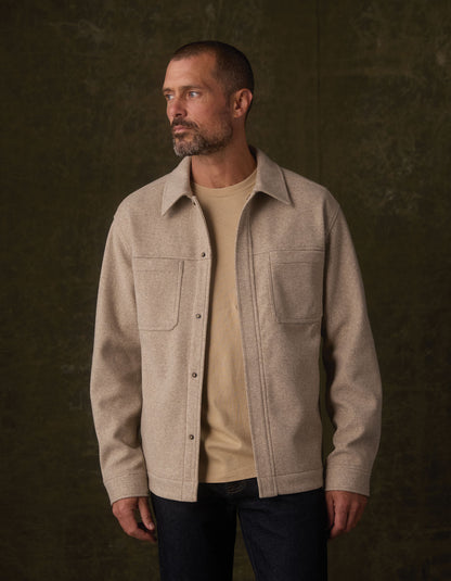 Felted Comfort Knit Jacket in Oat