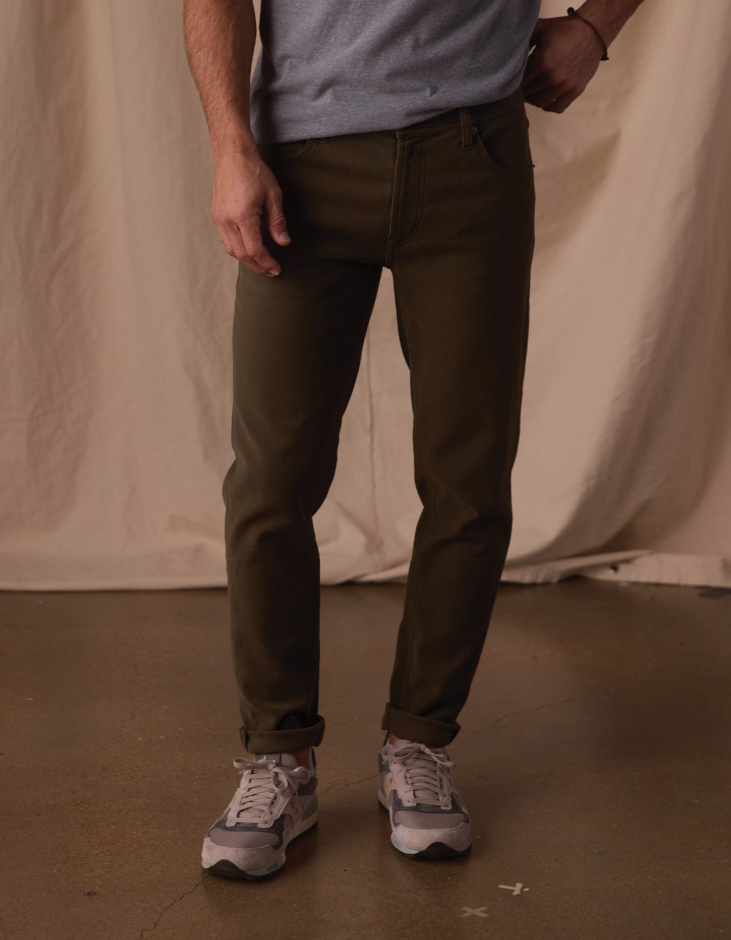 Comfort Terry Pant in Olive