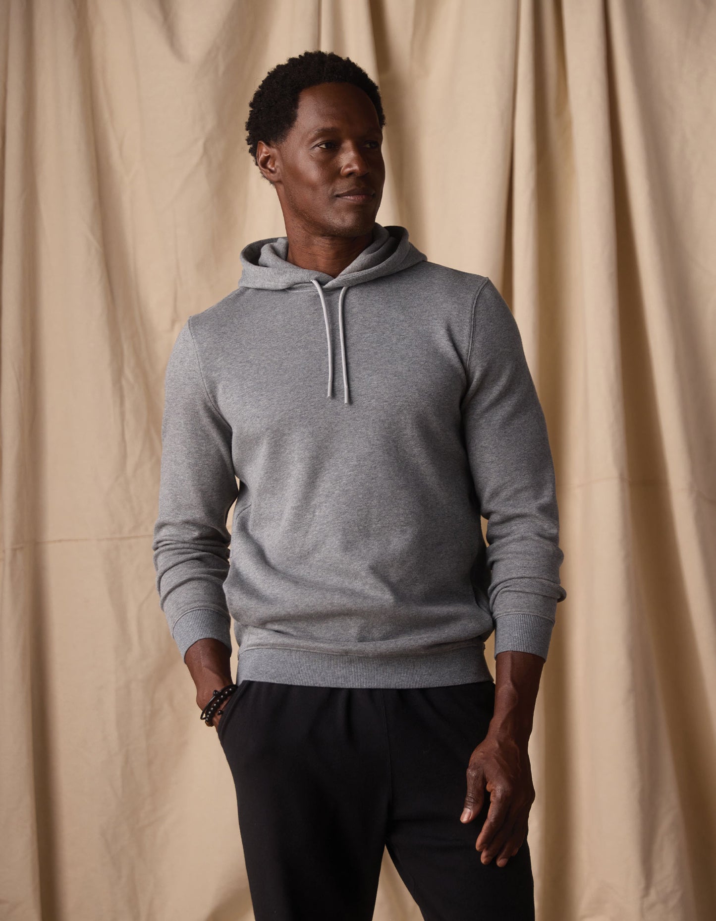 Fleece Puremeso Hoodie in Athletic Grey