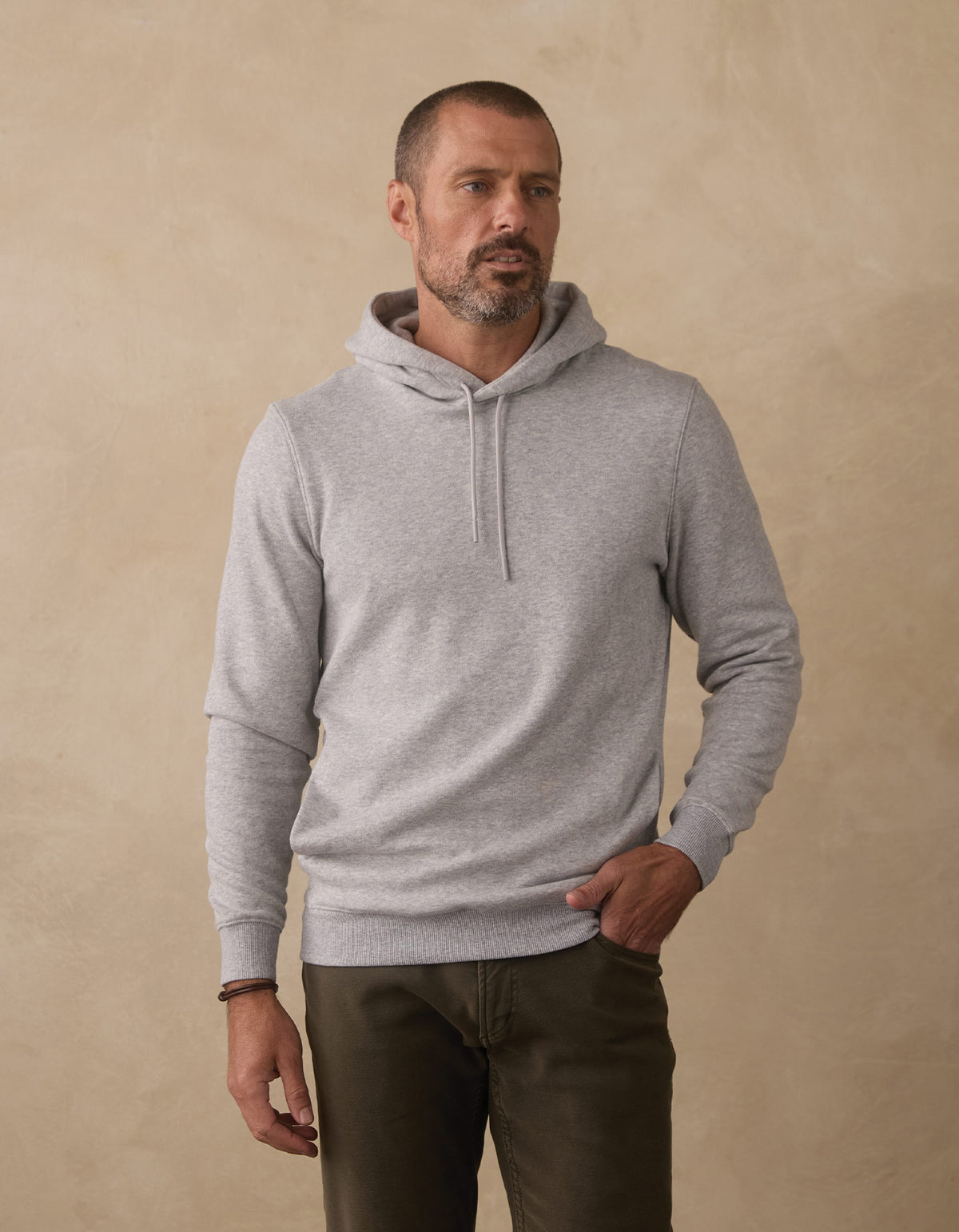 Fleece Puremeso Hoodie in Heather Grey