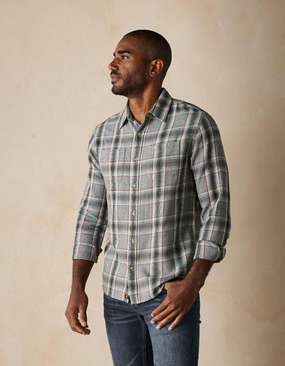 Jackson Lightweight Flannel in Grey Plaid