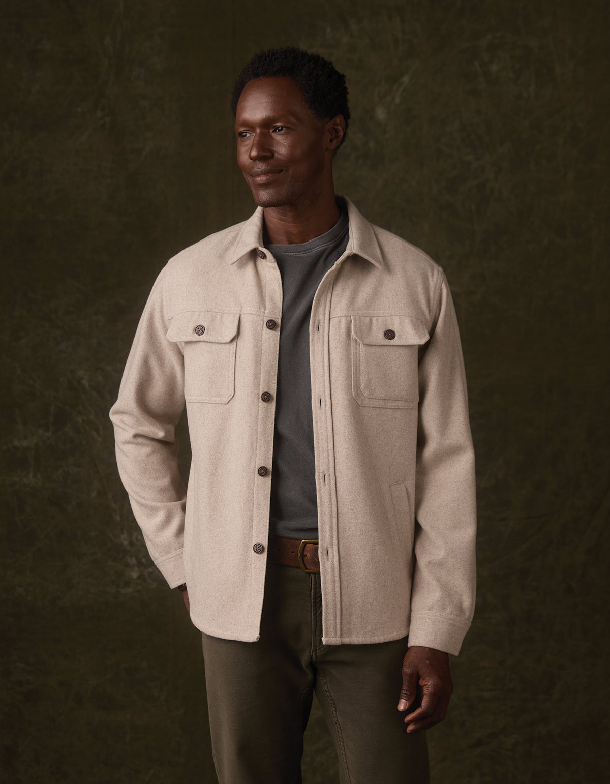 Brightside Flannel Lined Workwear Jacket in Oat