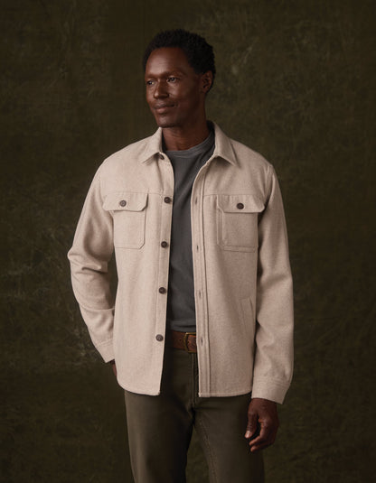 Brightside Flannel Lined Workwear Jacket in Oat