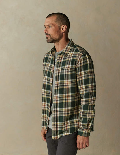 Louis Heavyweight Flannel Overshirt in Elmwood Plaid