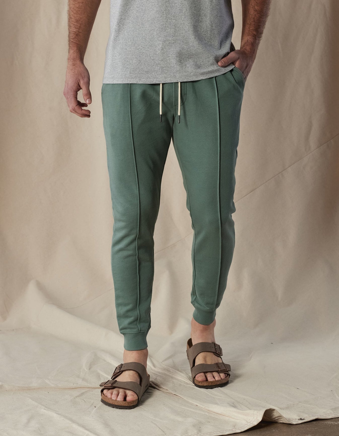 Cole Terry Pintuck Jogger Pine/Navy Image 1