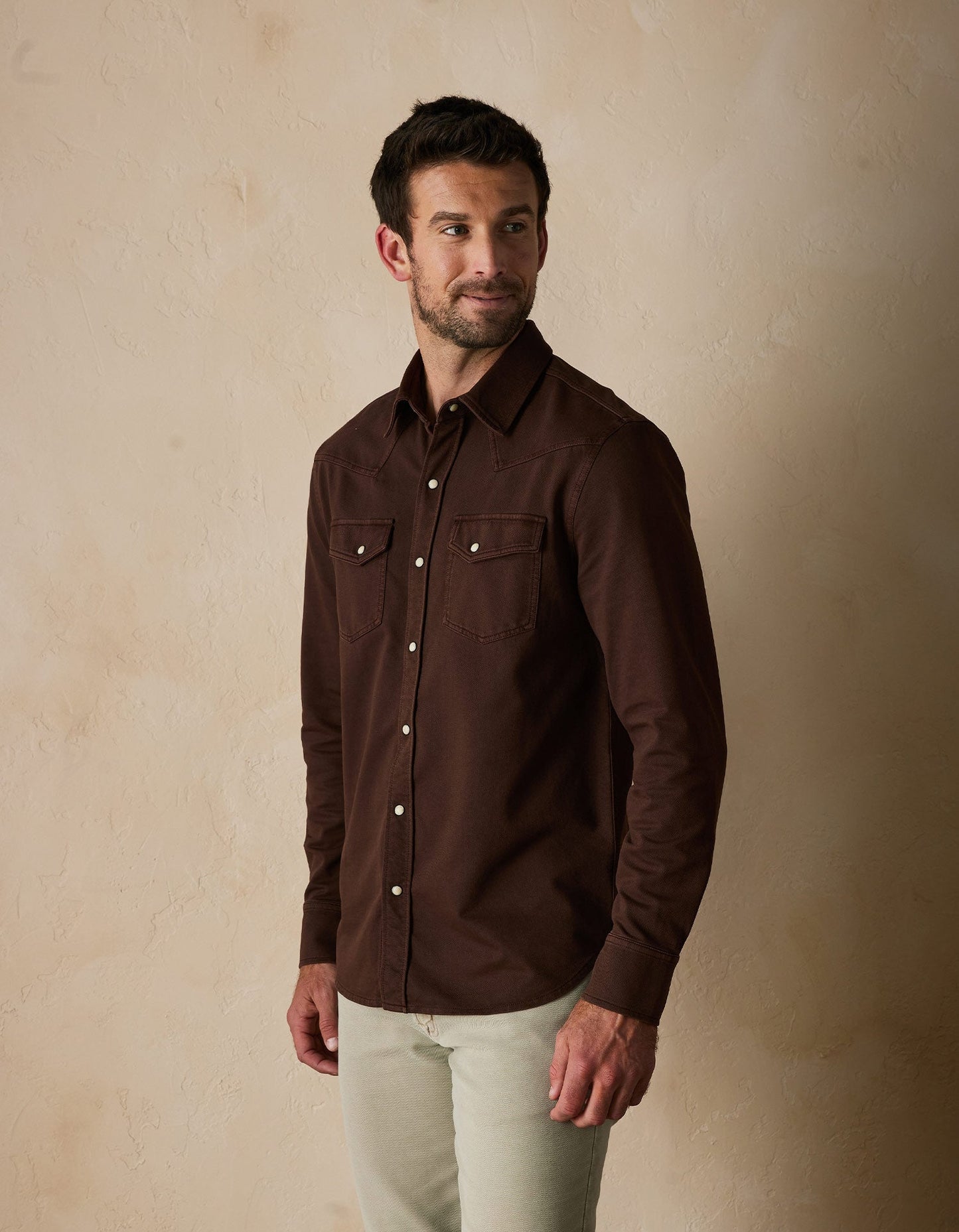 Tentoma Western Shirt in Chestnut