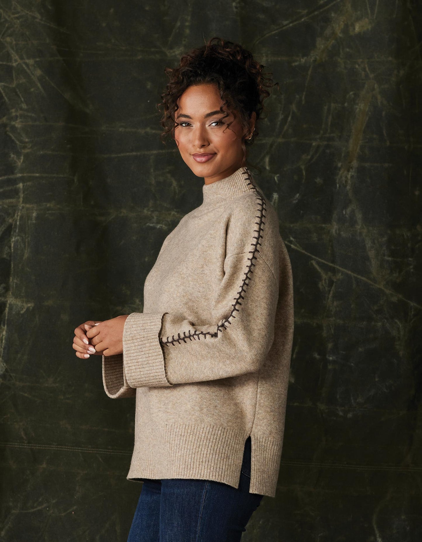 Craft Stitch Sweater in Teak