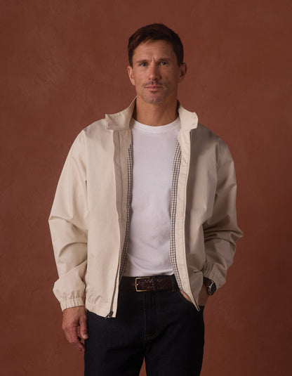 The Harrington Jacket in Light Khaki