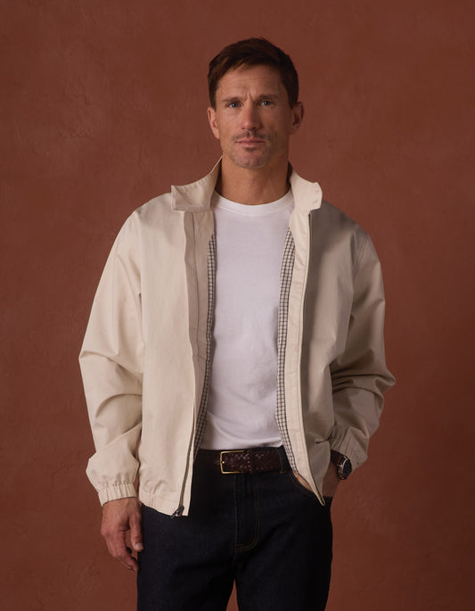 The Harrington Jacket in Light Khaki
