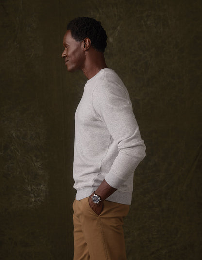 Fleece Puremeso Pullover in Heather Grey