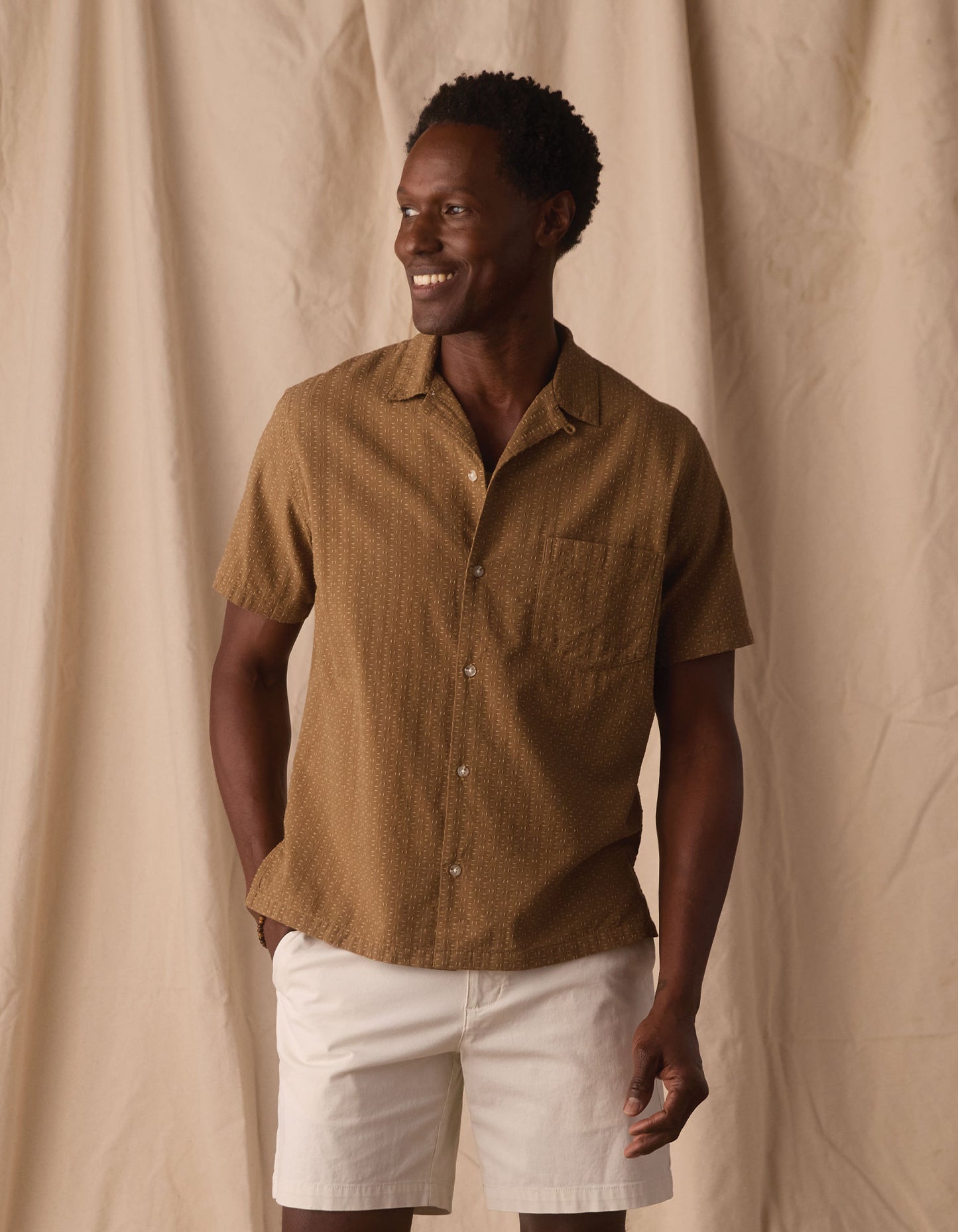 Freshwater Resort Shirt in Dark Khaki