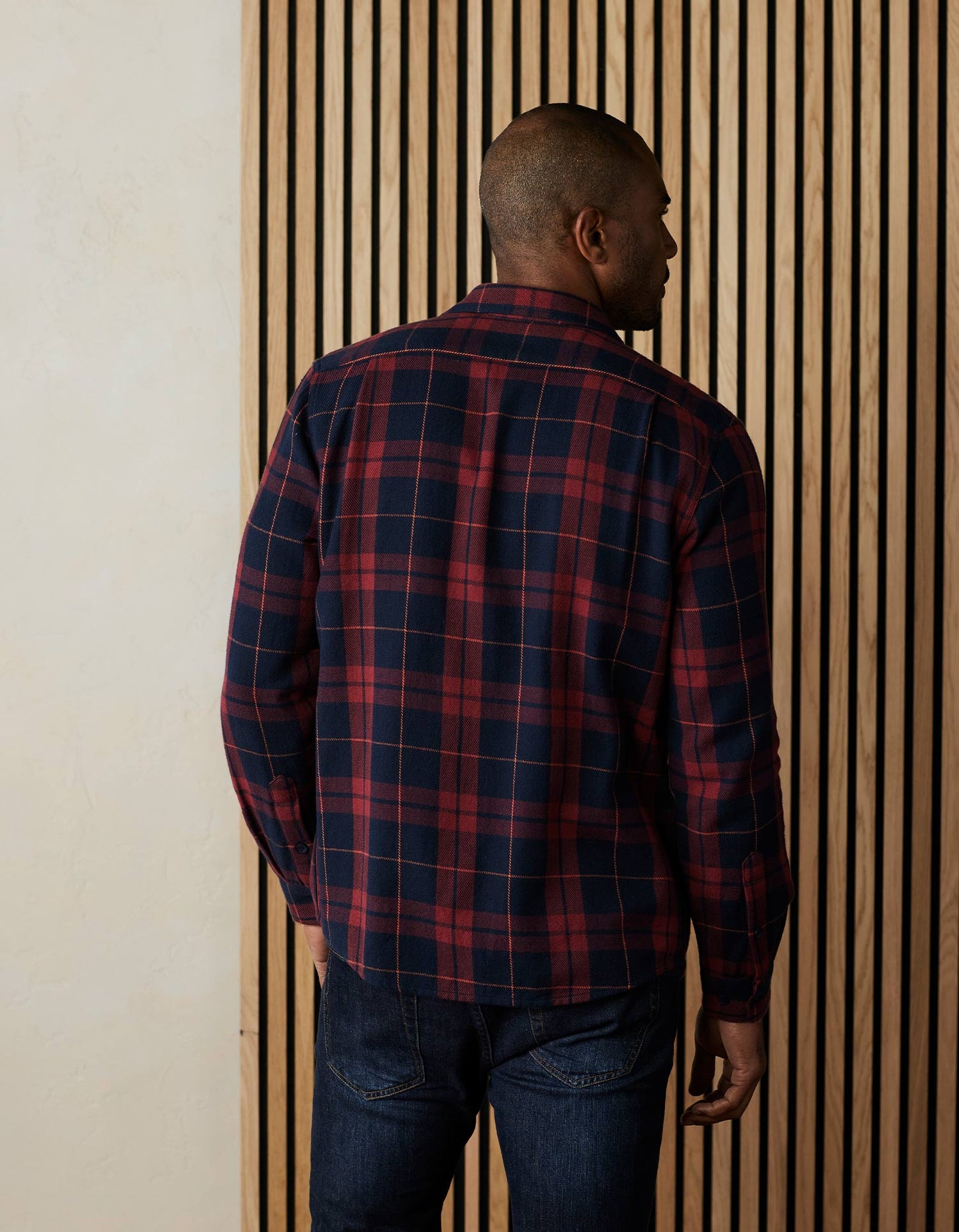 Mountain Overshirt in Garnet Plaid