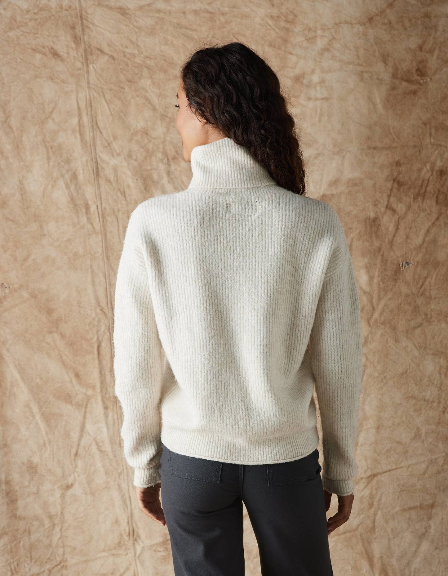 Monterosa Turtleneck Sweater in Cream