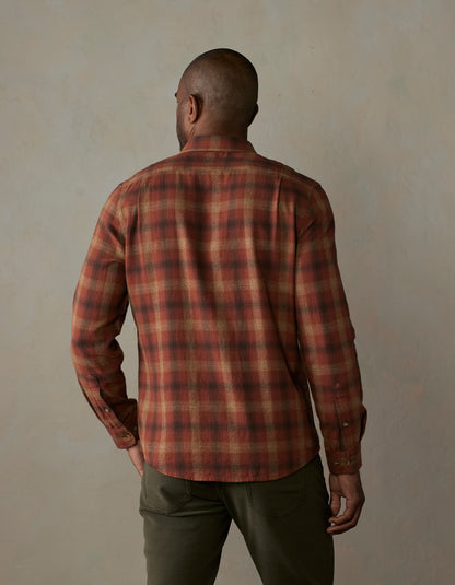 Hudson Double Brushed Flannel in Maple Glaze Plaid