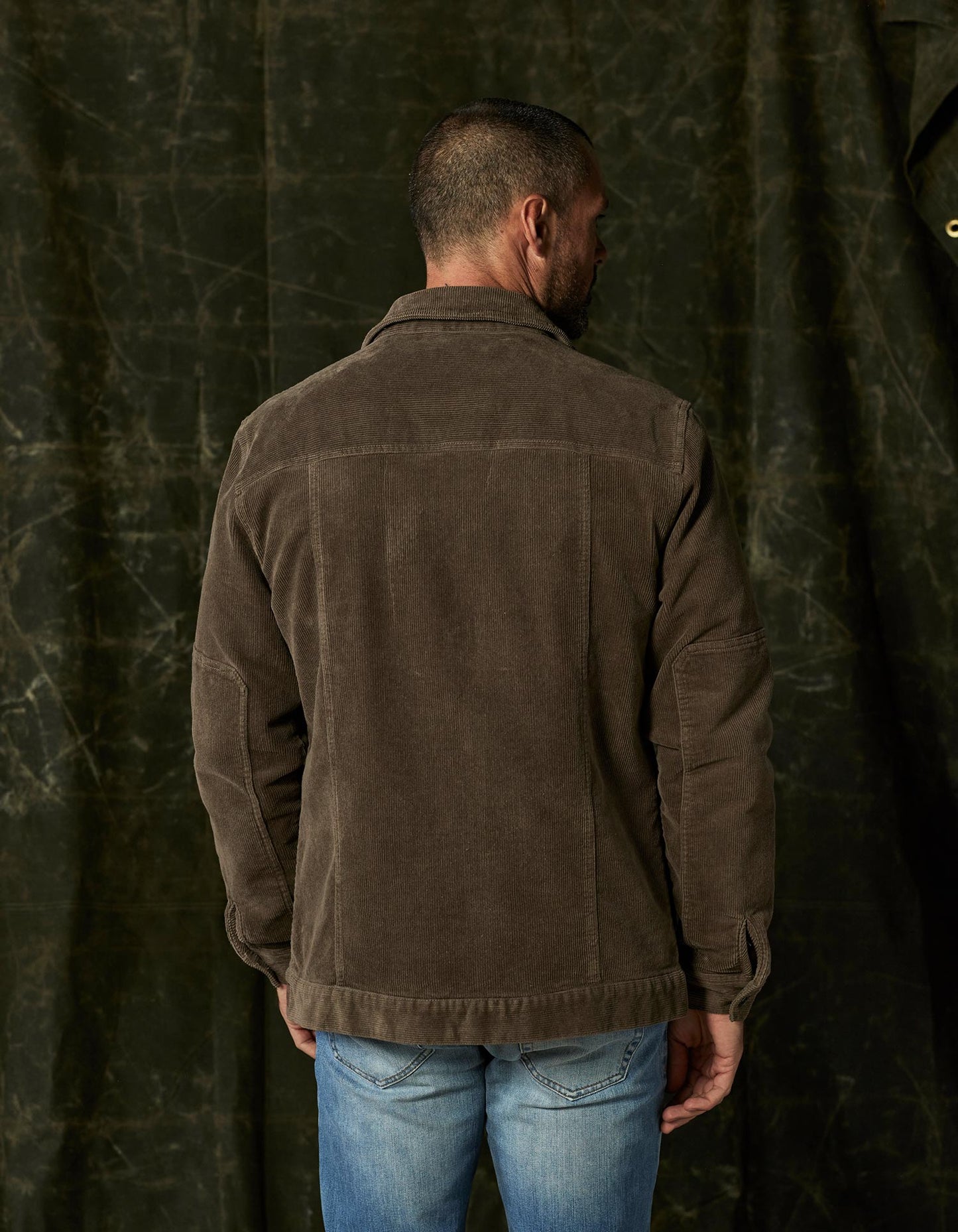 Hawthorne Cord Jacket in Taupe