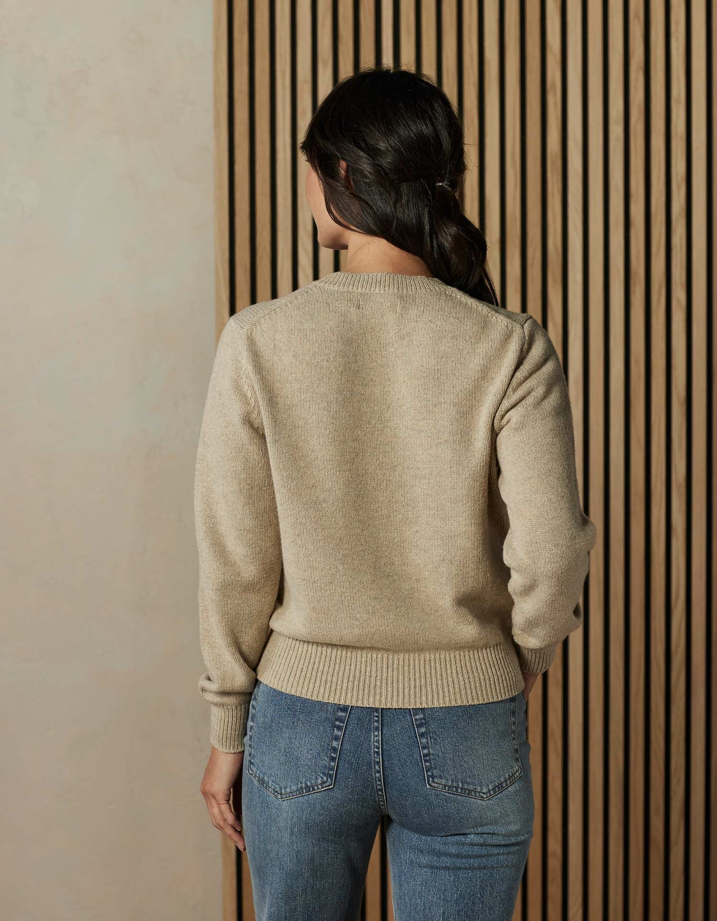 Women's Bear Sweater in Oatmeal