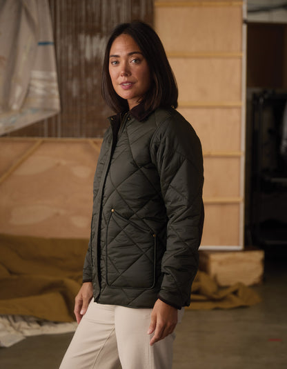 Quilted Liner Jacket in Alpine/Chestnut