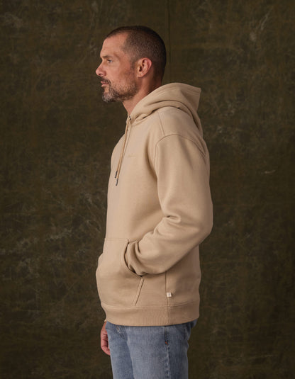 Normal Fleece Graphic Hoodie in Khaki