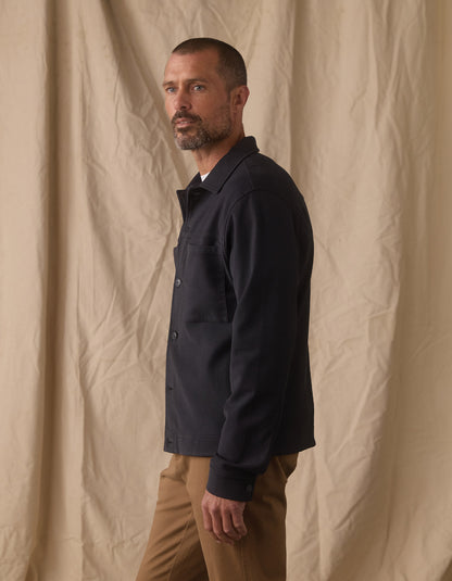 Comfort Terry All Day Jacket in Navy