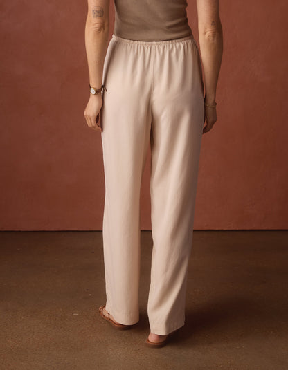 Sueded Costa Drawcord Pant in Birch