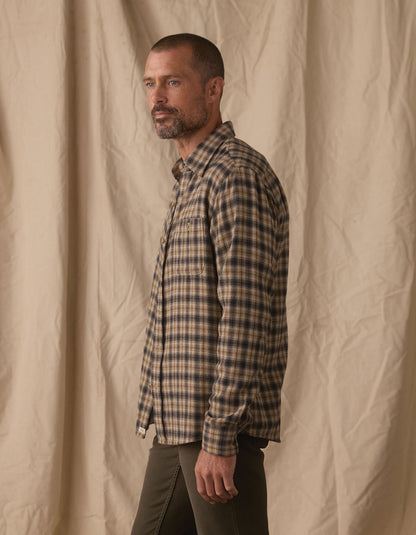 Hudson Double Brushed Flannel in Toasted Chestnut Plaid