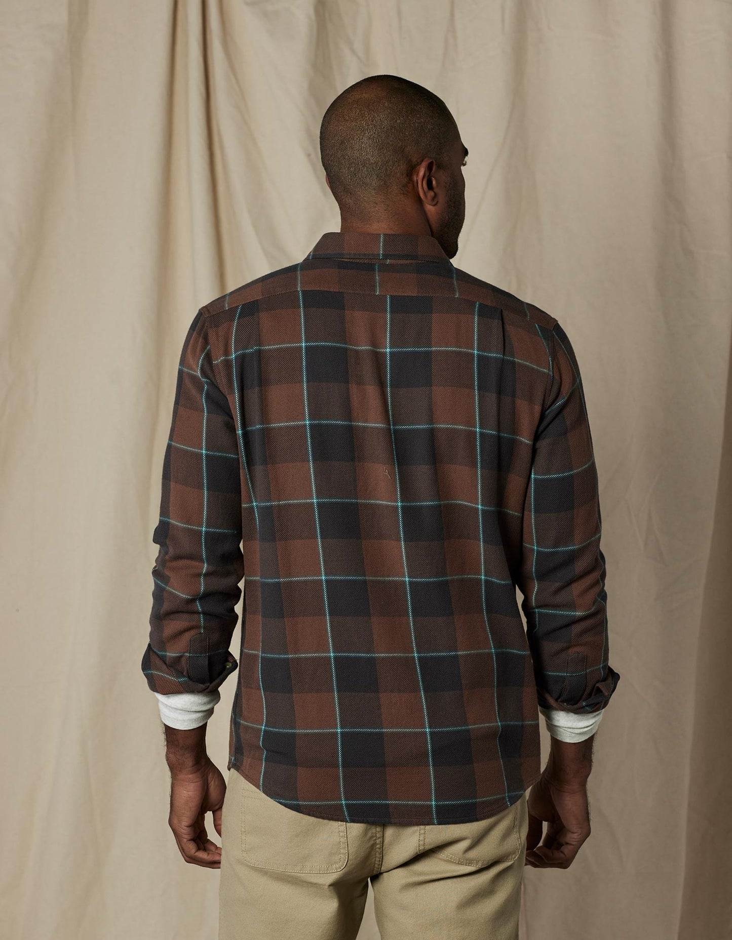 Mountain Overshirt in Teak Plaid