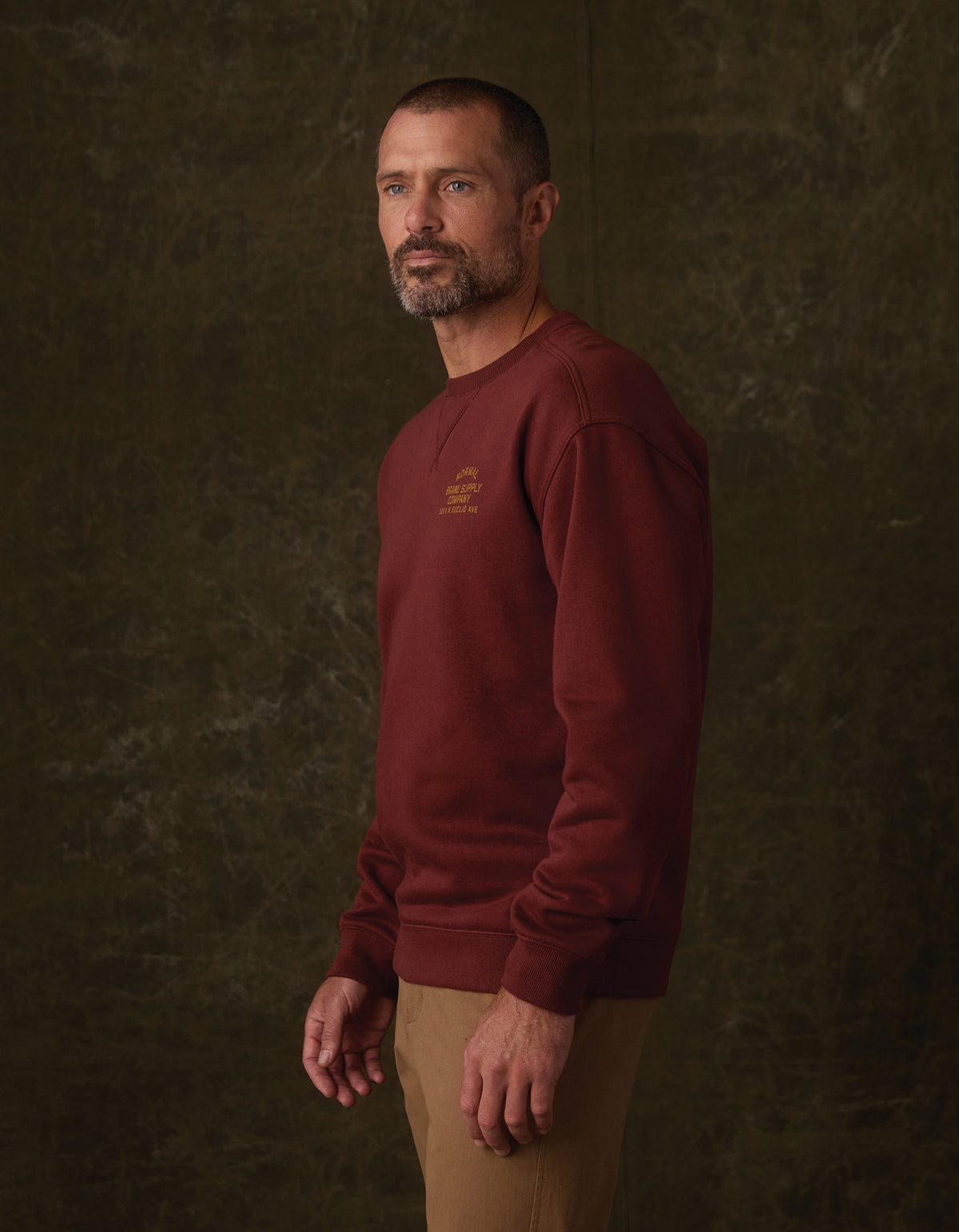 Normal Fleece Graphic Pullover in Cocoa