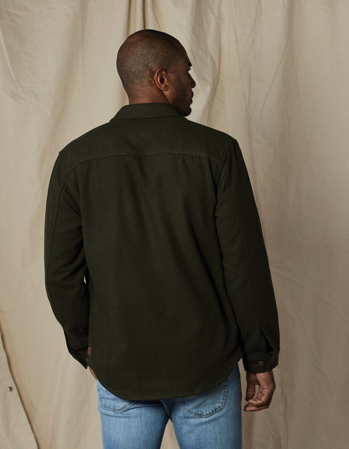 Brightside Flannel Lined Workwear Jacket in Green