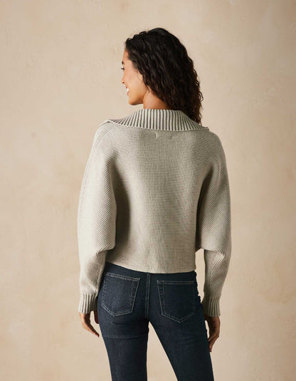 Wendy Polo Sweater in Oatmeal