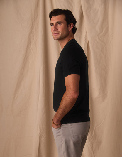 Taylor Sweater Tee in Black