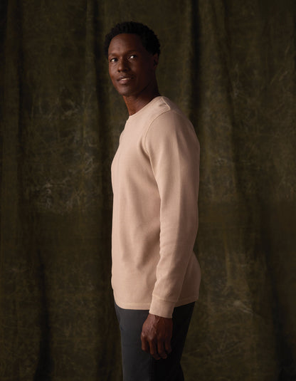 Vintage Thermal Crew in Mink