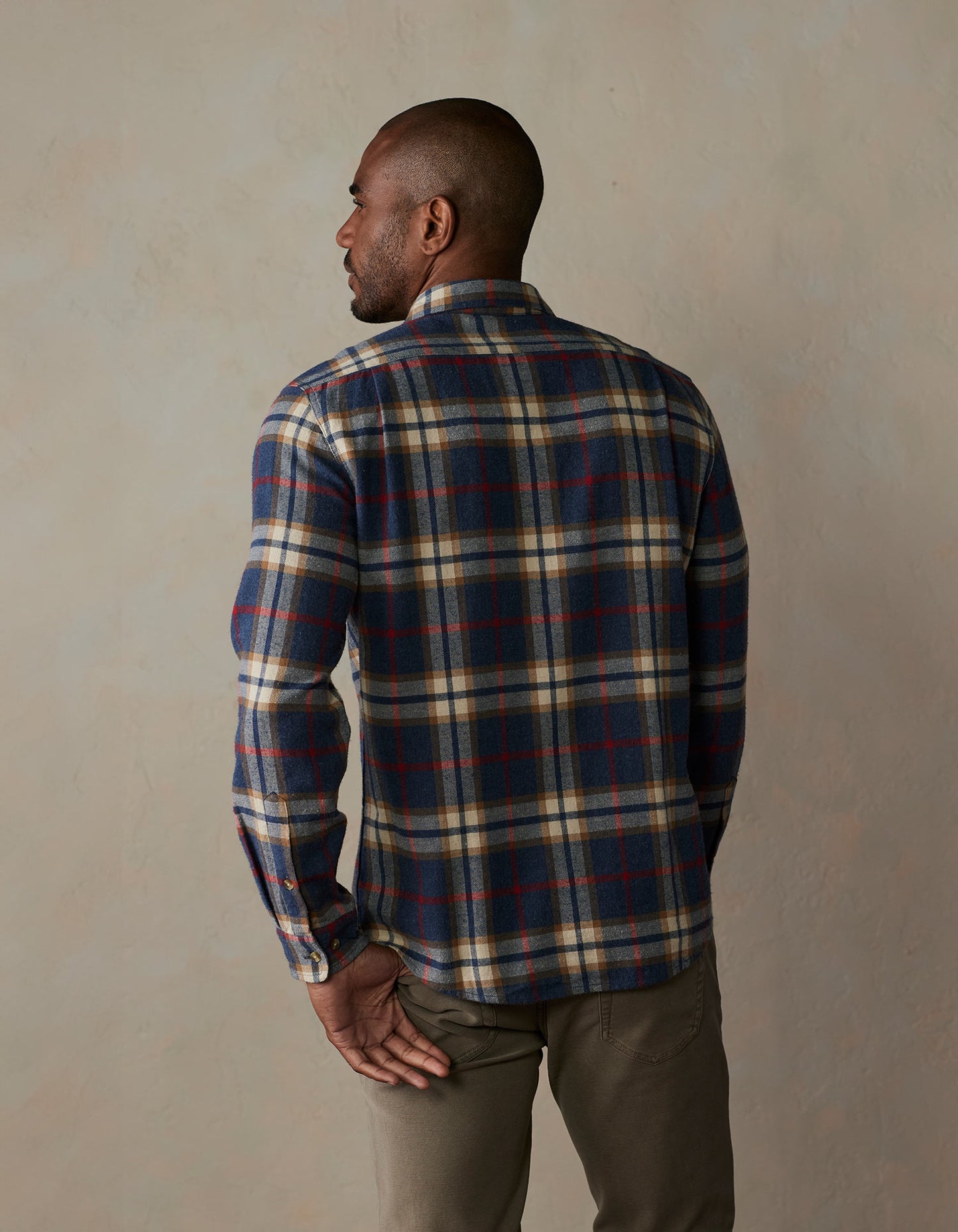 Hudson Double Brushed Flannel in Eventide Plaid