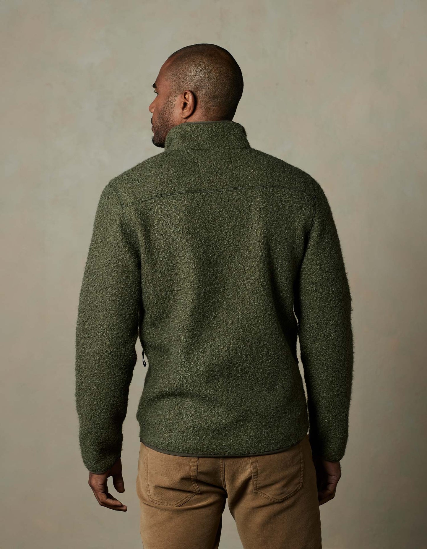 Highland Fleece Full Zip in Dusty Olive