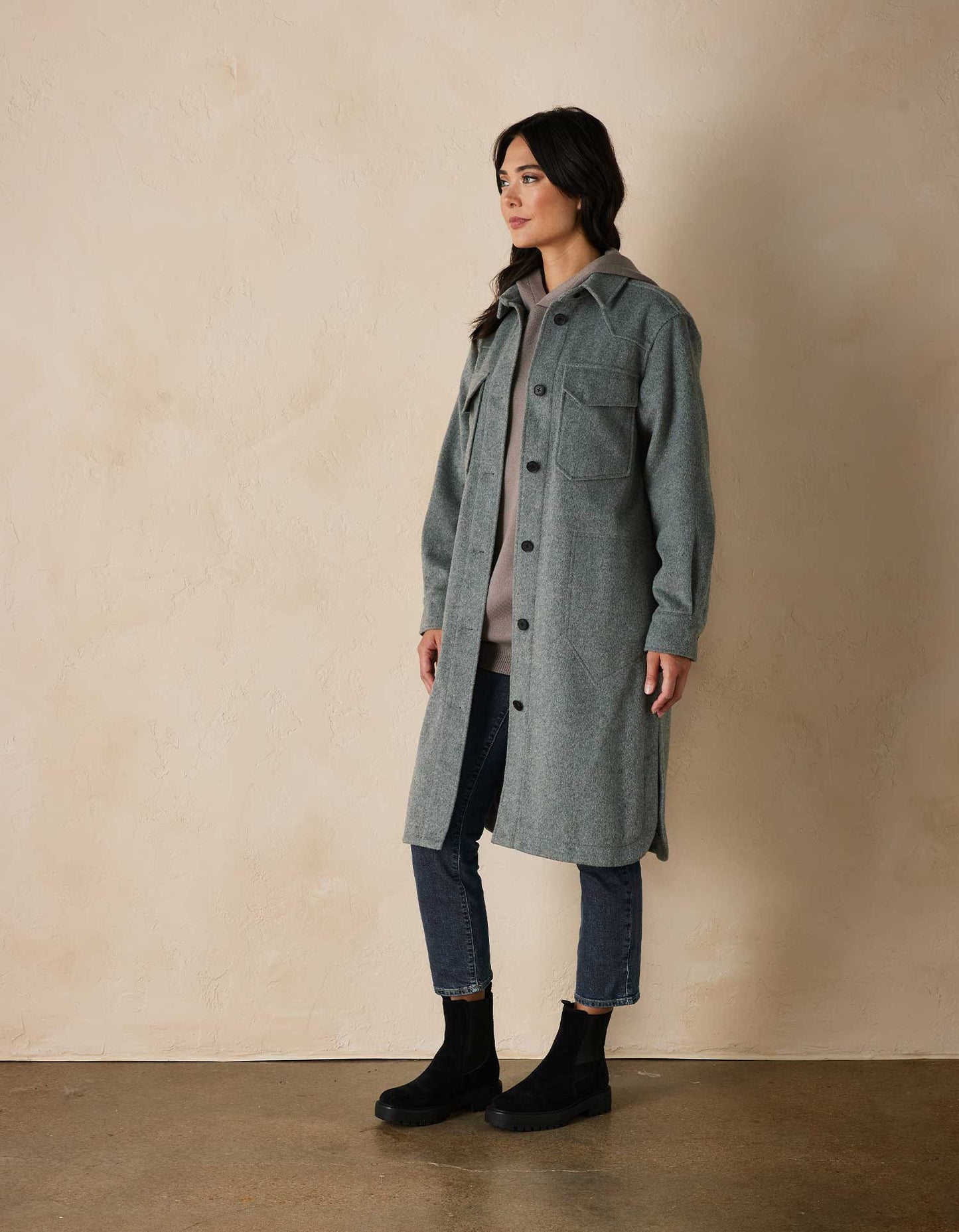 Toni Duster Jacket in Grey