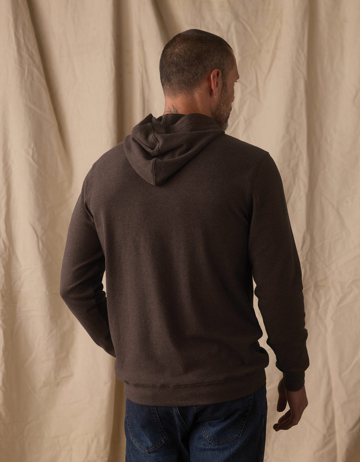 Puremeso Essential Hoodie in Ash Brown