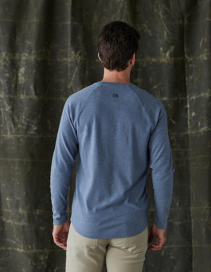 Puremeso Everyday Henley in Slate Blue