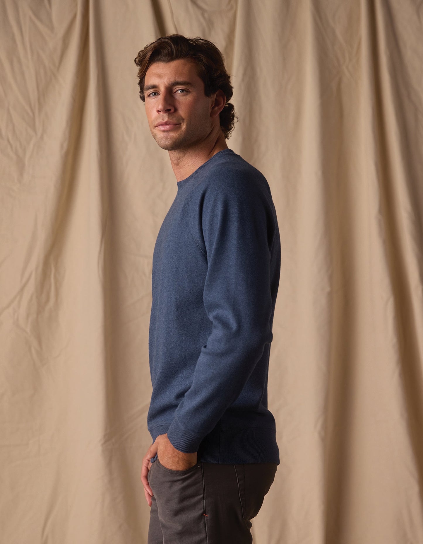 Puremeso Everyday Crew in Indigo Blue