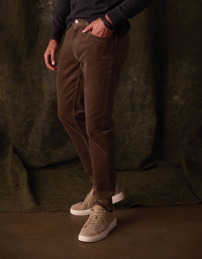 Comfort Cord Pant in Taupe