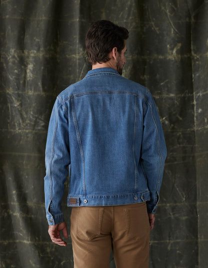 Denim Trucker Jacket in Medium Wash