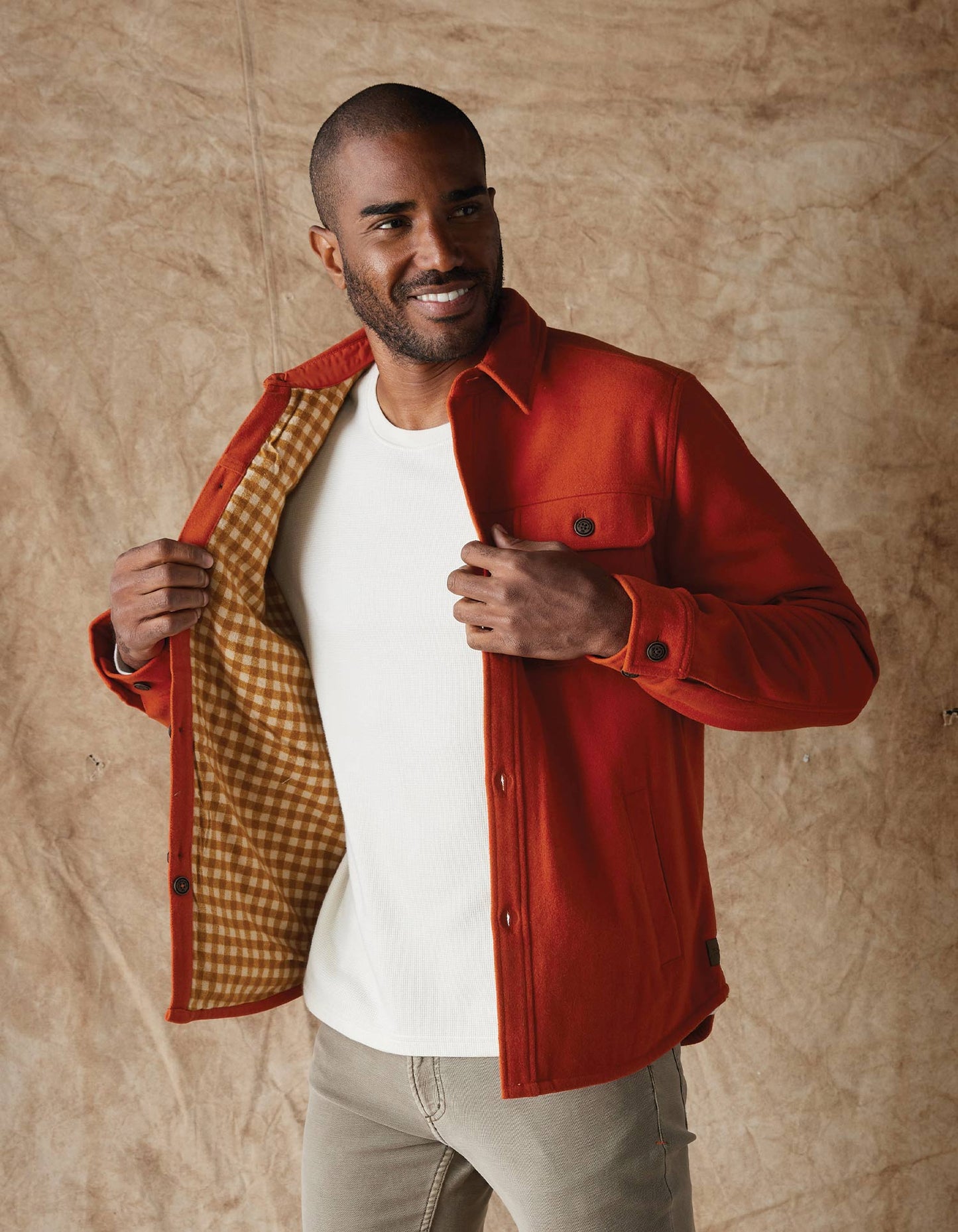 Brightside Flannel Lined Workwear Jacket in Flame