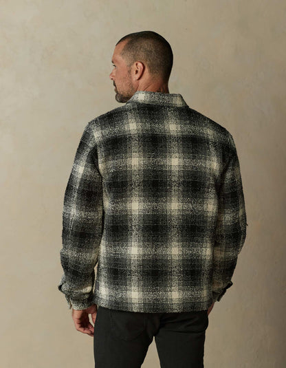 Bryson Jacket in Black/White Plaid