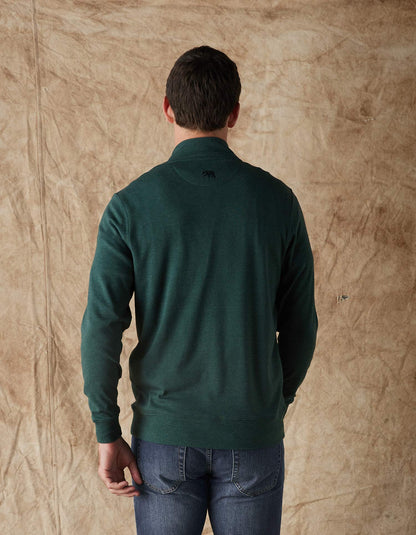 Puremeso Weekend Quarter Zip in Green Gables