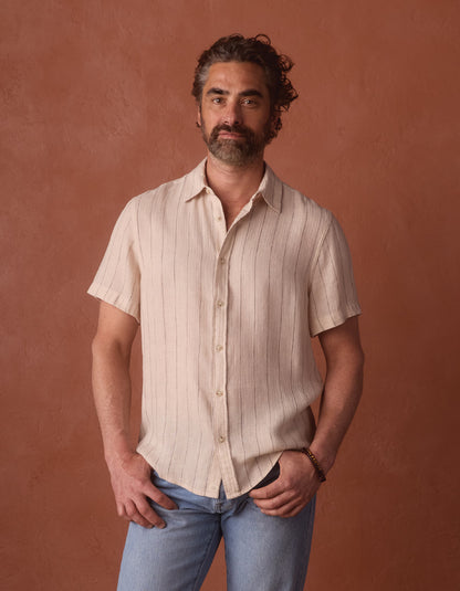Freshwater Everyday Shirt in Barolo Stripe